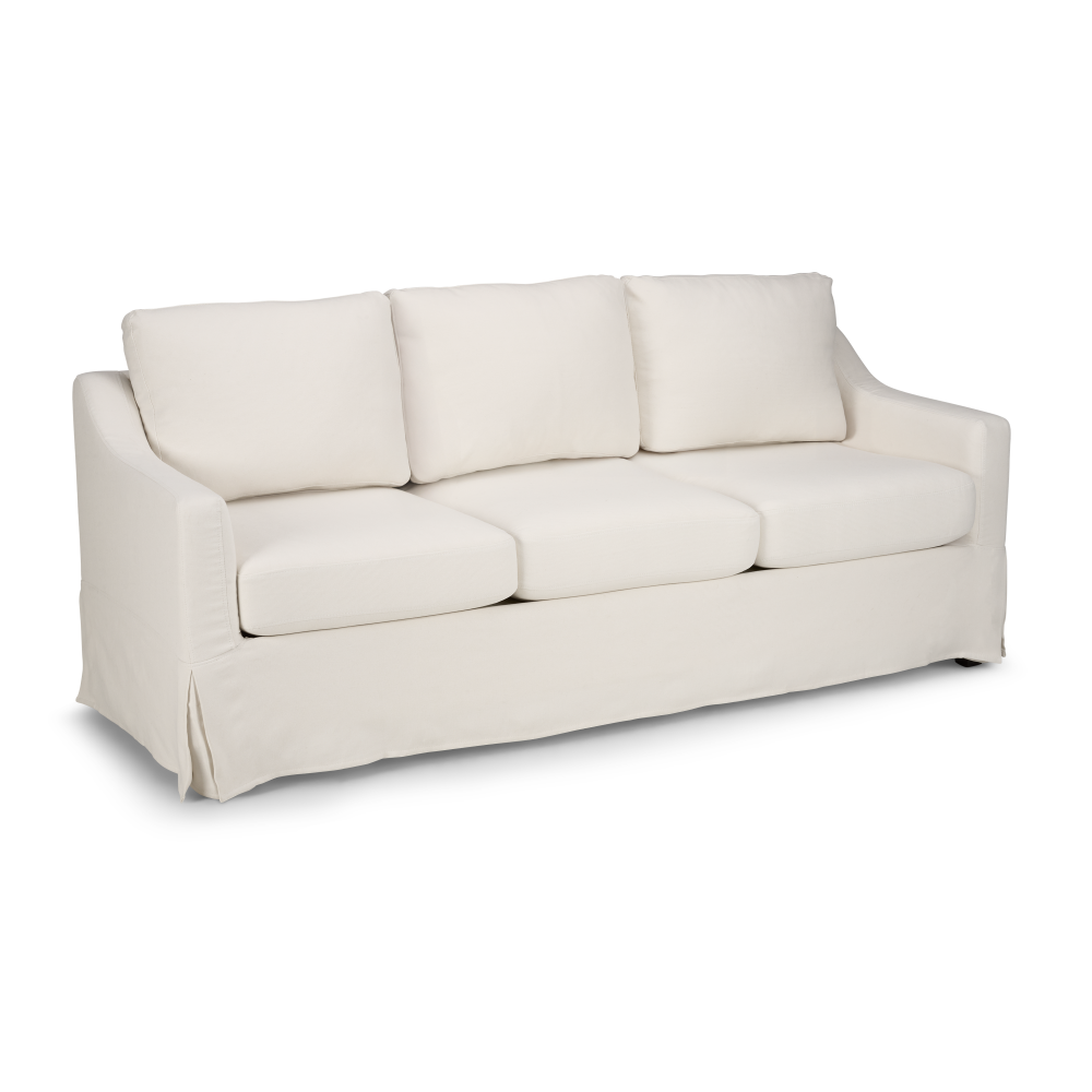 Shop Bush Home Harper 80W Sofa with Slipcover, Image 01, HAR010IYB, #color_ivory basketweave fabric