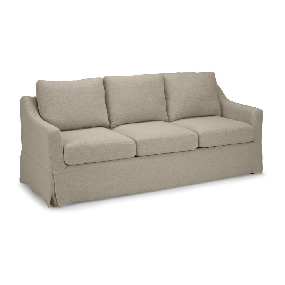 Shop Bush Home Harper Slipcover for Bush Home Harper 80W Sofa, Image 02, HRJS02SDB-03, #color_sand basketweave fabric