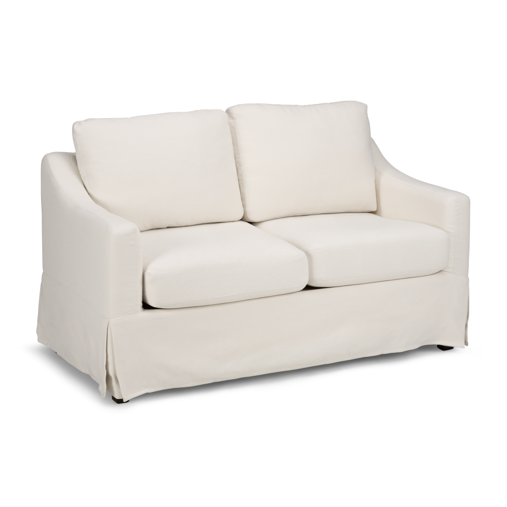 Shop Bush Home Harper Slipcover for Bush Home Harper 57W Loveseat, Image 02, HRJS03IYB-03, #color_ivory basketweave fabric