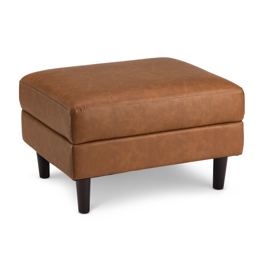 Shop Bush Home Max Storage Ottoman with Tray, Image 01, MXO130BCL-03, #color_buffed camel leather
