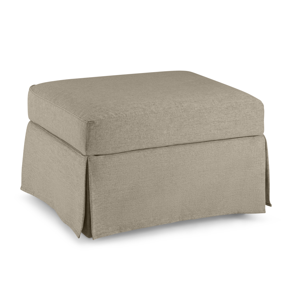 Shop Bush Home Harper Slipcover for Bush Home Harper Storage Ottoman with Tray, Image 02, HROS04SDB-03, #color_sand basketweave fabric