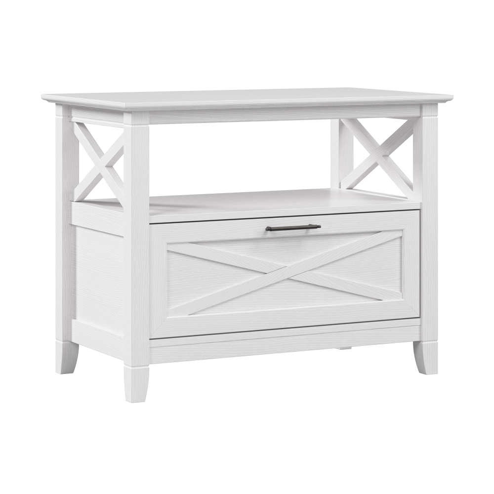 Shop Bush Home Key West 32W Nightstand with Drawer, Image 01, KWS332WT-03, #color_pure white oak