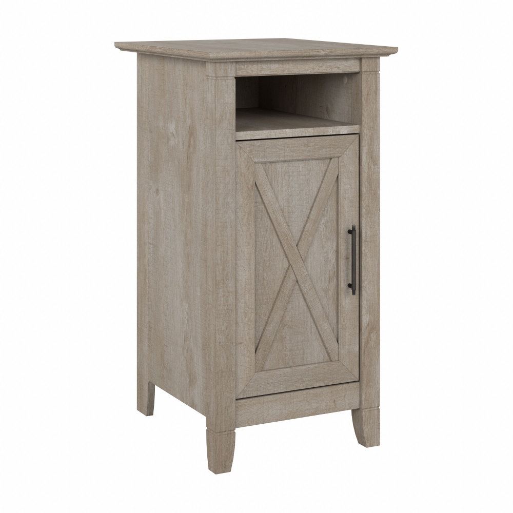 Shop Bush Furniture Key West Nightstand with Door, Image 01, KWS116WG-Z, #color_washed gray