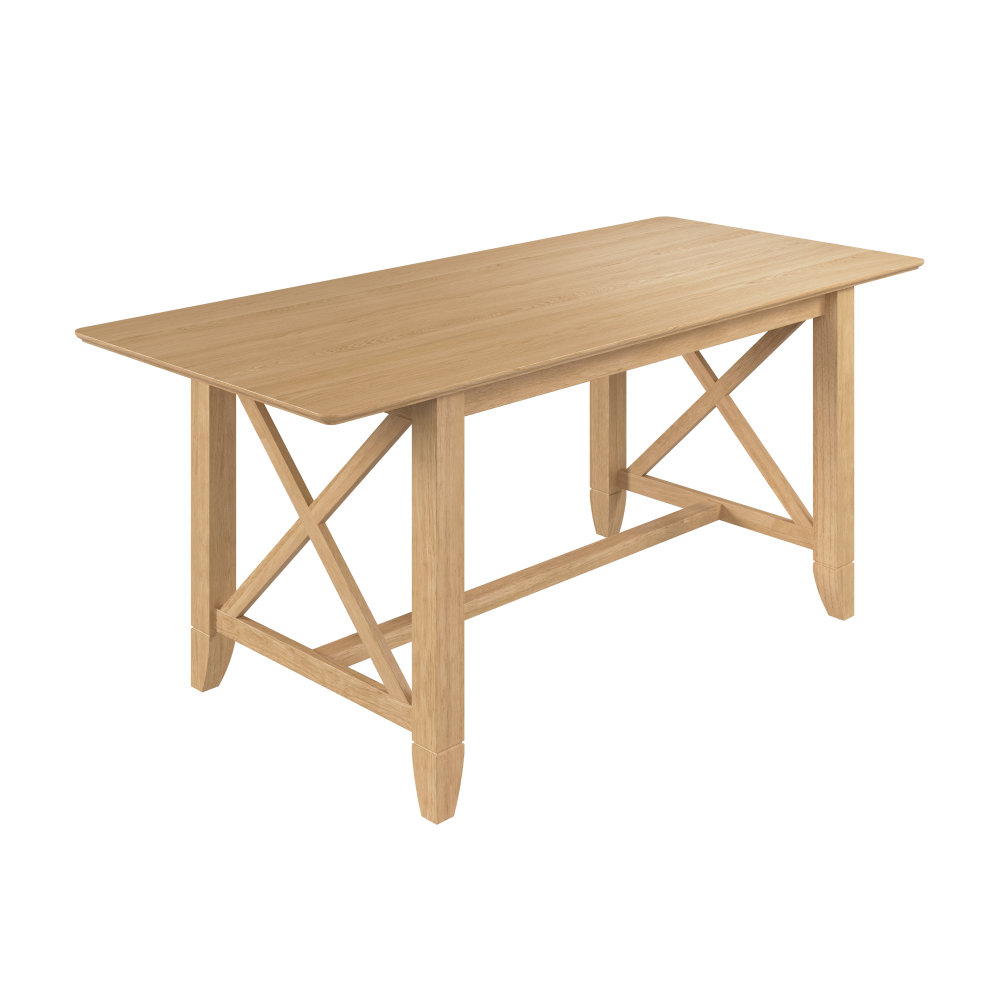 Shop Bush Home Key West 70W Cross Base Dining Table, Image 01, KWT01BO-03, #color_blonde oak
