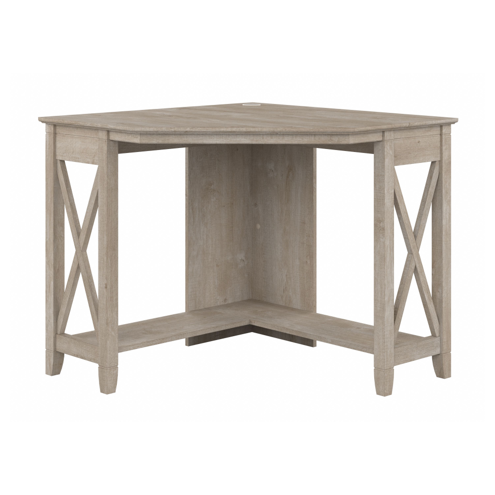 Shop Bush Furniture Key West Small Corner Desk, Image 01, KWD134WG-03, #color_washed gray