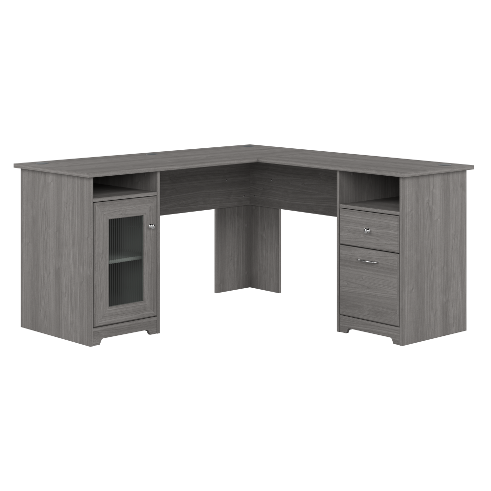 Shop Bush Furniture Cabot 60W L Shaped Computer Desk with Storage, Image 01, WC31330K, #color_modern gray