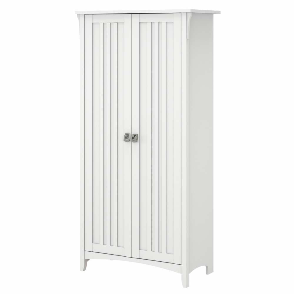 Shop Bush Furniture Salinas Bathroom Storage Cabinet with Doors, Image 01, SAL015G2W, #color_pure white