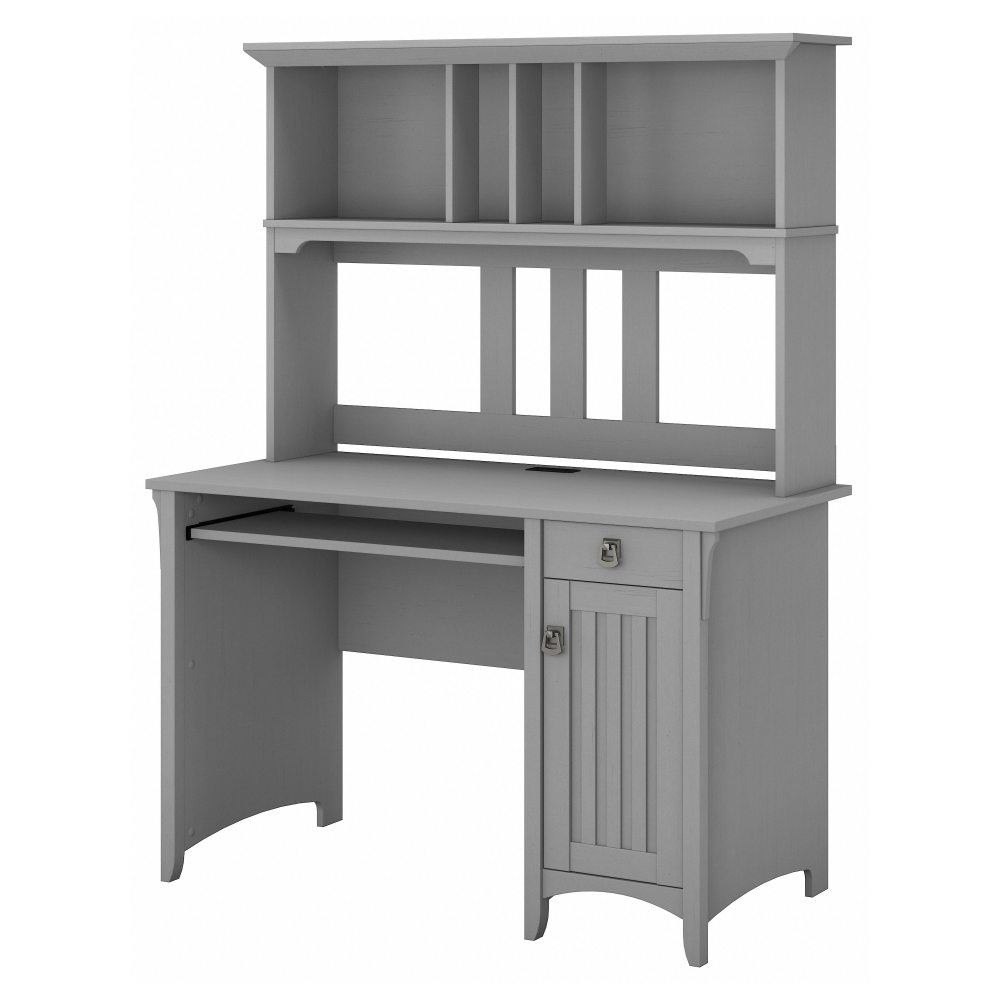 Shop Bush Furniture Salinas Small Computer Desk with Hutch, Image 01, MY72308-03, #color_cape cod gray