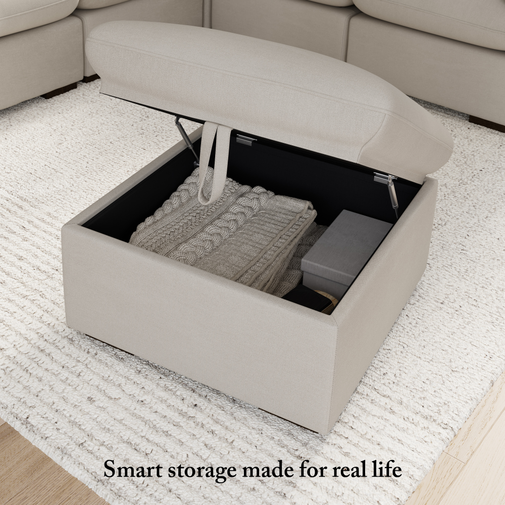 Shop Bush Home Sienna Modular 3-Seater Reversible Chaise Sectional, Image 05, SNA009MTW, #color_mist taupe