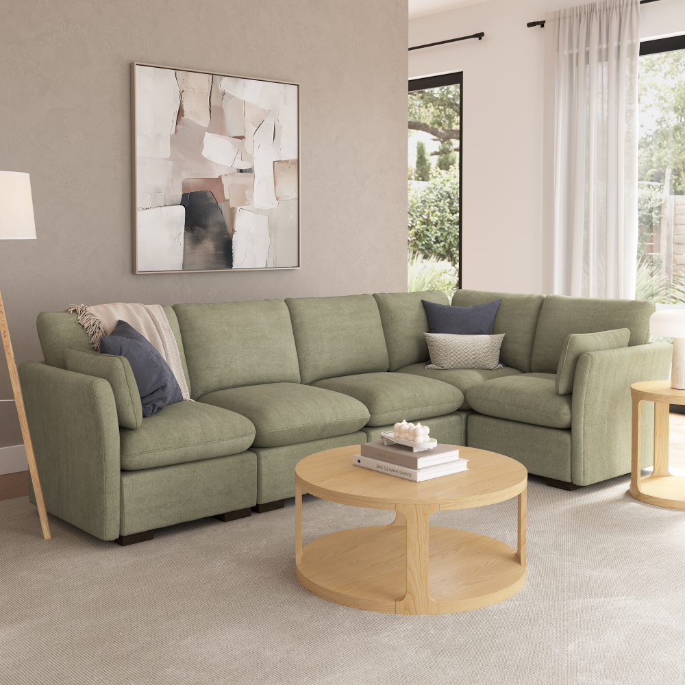 Shop Bush Home Sienna Modular Corner Wedge, Image 05, SIN36SSGW-03, #color_soft green
