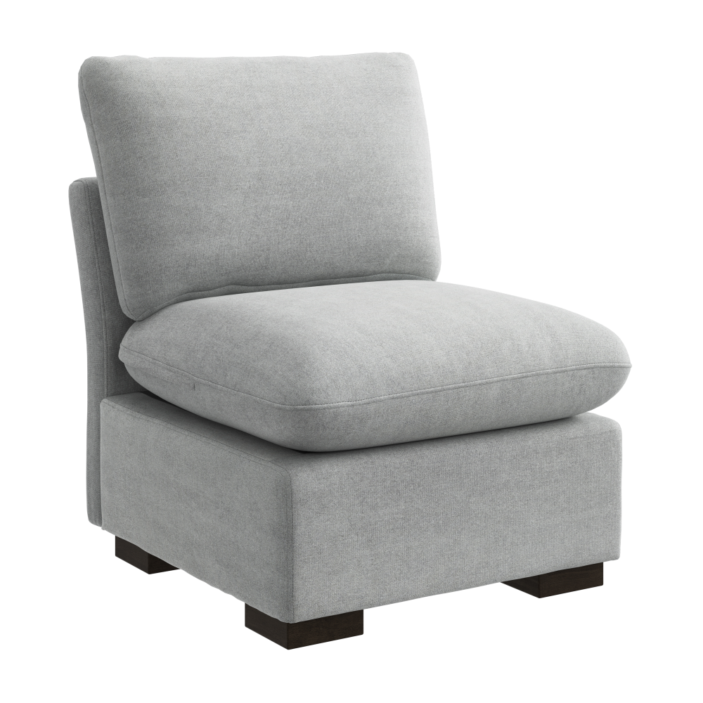 Shop Bush Home Sienna Modular Armless Chair, Image 02, SIK28SDGW-03, #color_dove gray