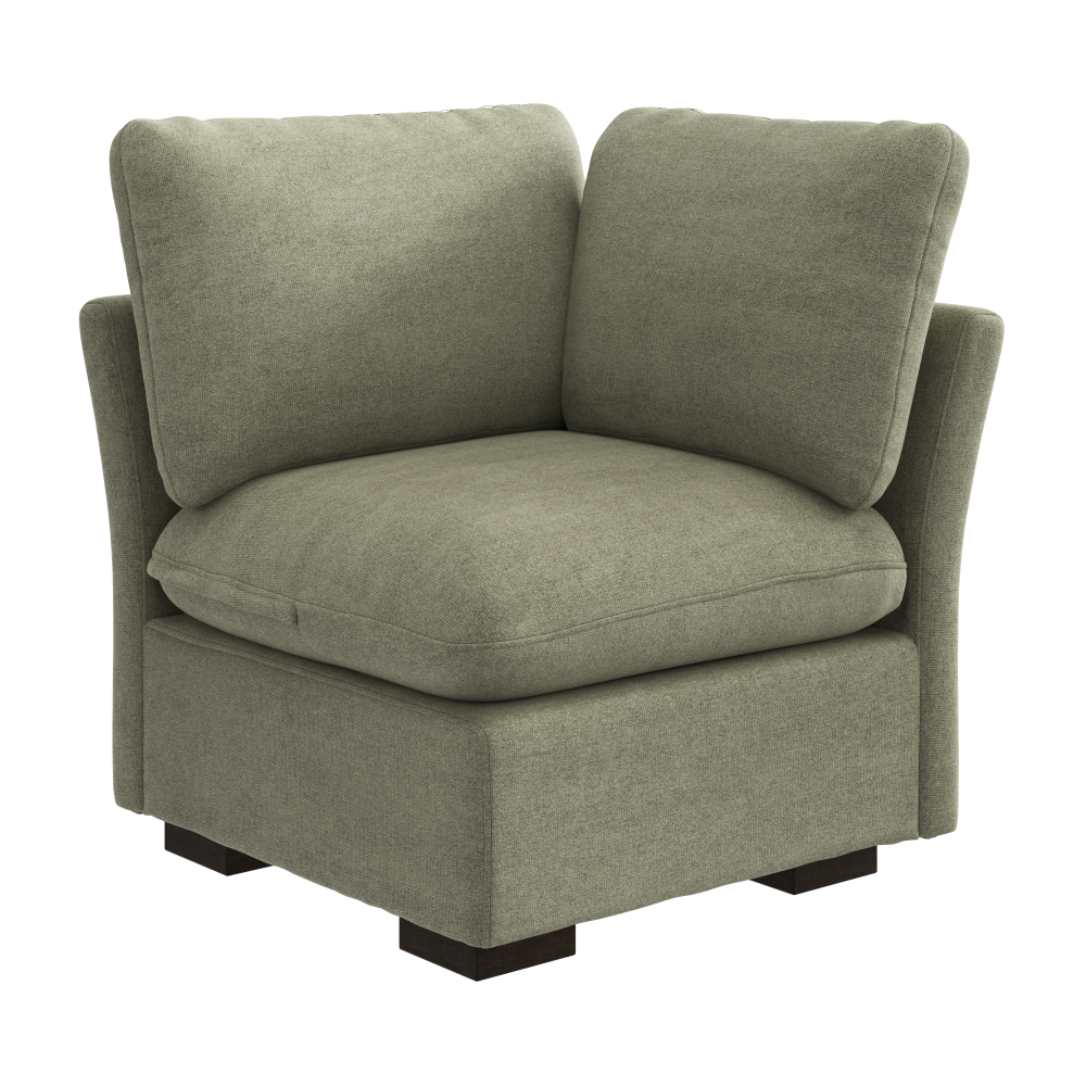 Shop Bush Home Sienna Modular Corner Wedge, Image 02, SIN36SSGW-03, #color_soft green