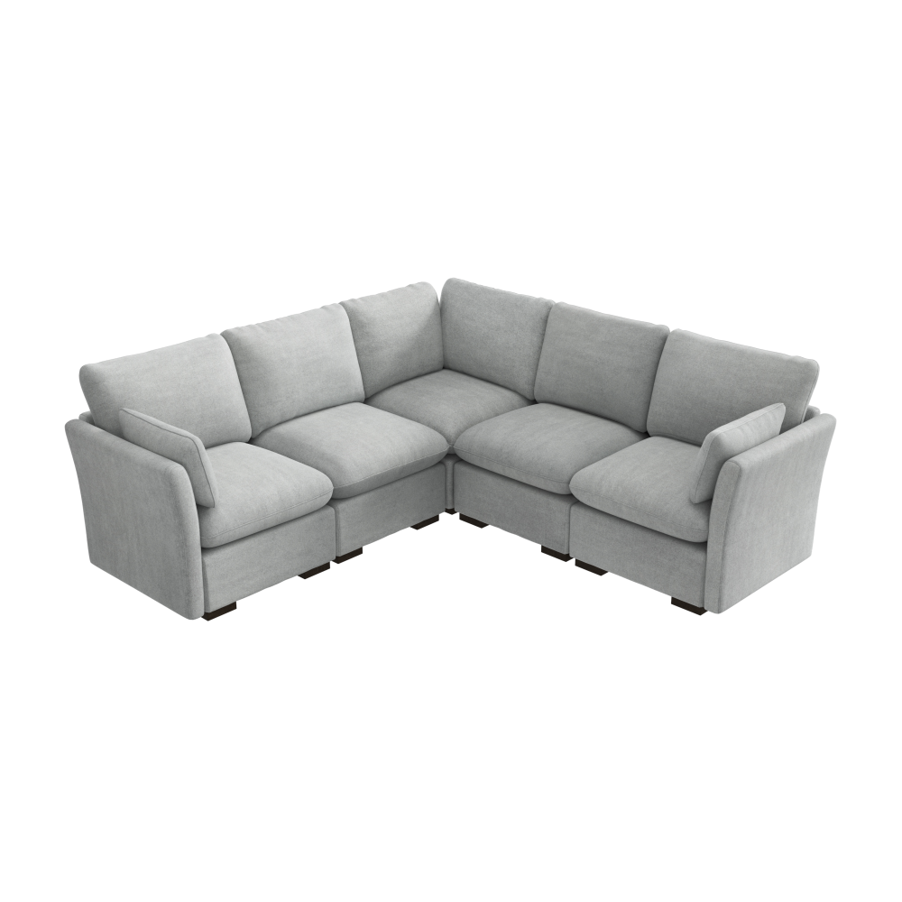 Shop Bush Home Sienna Modular 4-Seater Sectional, Image 02, SNA004DGW, #color_dove gray