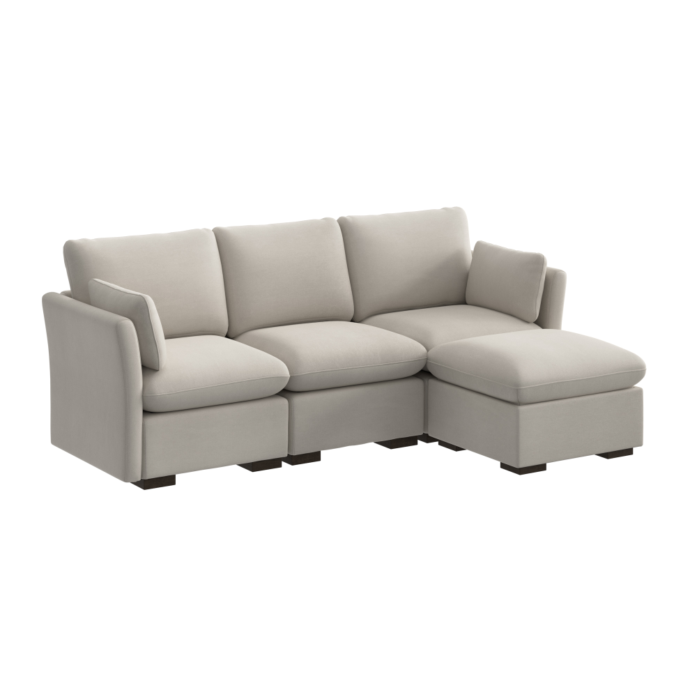 Shop Bush Home Sienna Modular 3-Seater Reversible Chaise Sectional, Image 02, SNA009MTW, #color_mist taupe