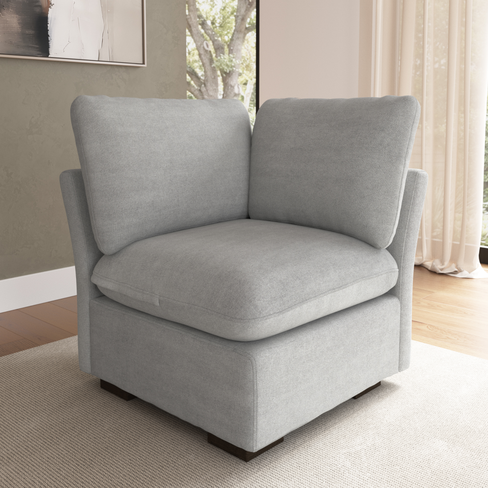 Shop Bush Home Sienna Modular Corner Wedge, Image 01, SIN36SDGW-03, #color_dove gray