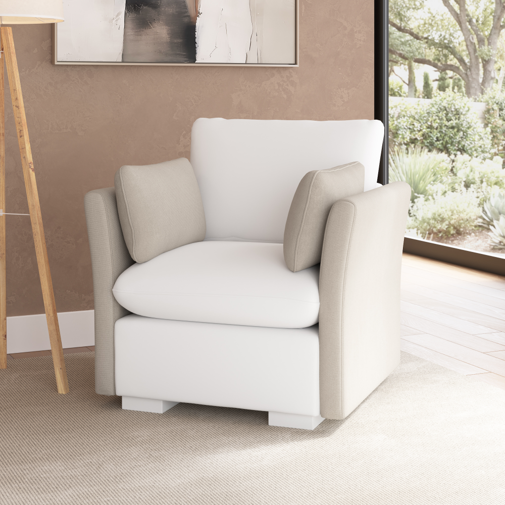 Shop Bush Home Sienna Modular Arm Set with Pillows, Image 01, SIG01UMTW-03, #color_mist taupe