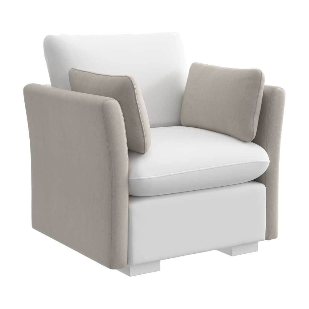 Shop Bush Home Sienna Modular Arm Set with Pillows, Image 02, SIG01UMTW-03, #color_mist taupe